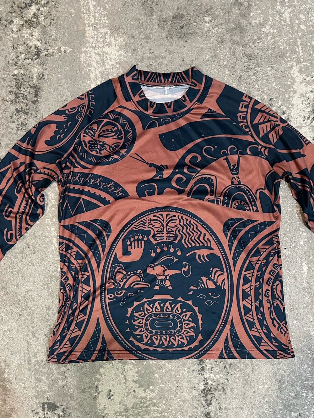 Moana Maui Men’s Size M Costume Long Sleeve Shirt Top